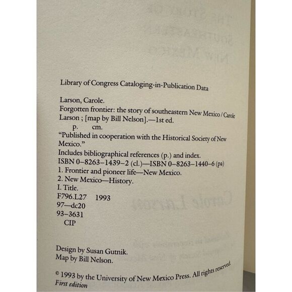 Forgotten Frontier western book The story of Southwestern New Mexico history non - Picture 3 of 6